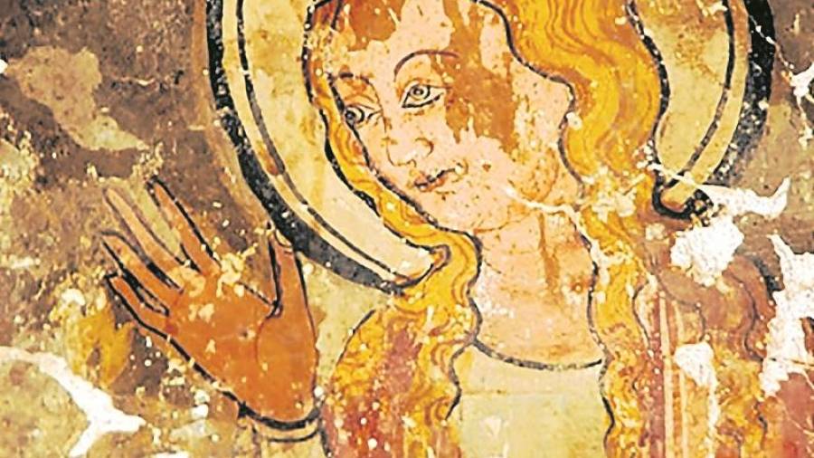 Representación del arcángel Grabriel en la Anunciacvión a María.