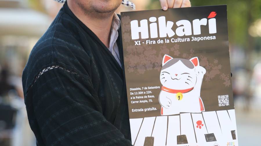 Aaron Puigbo és el president de l’Associació Amakuni de Reus, la qual organitza anualment l’esdeveniment del Hikari. FOTO: ALBA MARINÉ