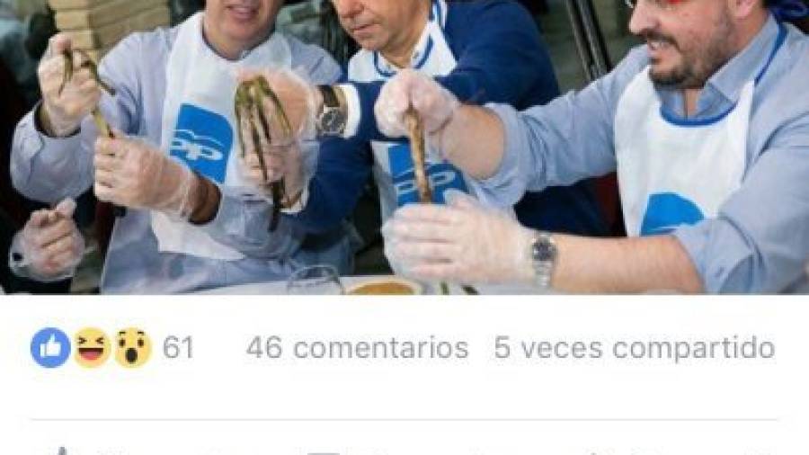 Imagen del estado de la red social Facebook de Jordi Sendra que generó una polémica entre los dos exconcejales. Foto: dt