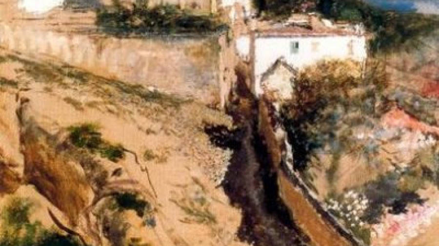 Paisatge de Granada. Cap a 1871, de Marià Fortuny. FOTO: MUSEU NACIONAL D'ART DE CATALUNYA.