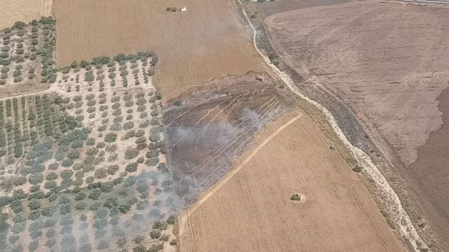 Deu incendis de vegetació en un sol dia a les Terres de l'Ebre