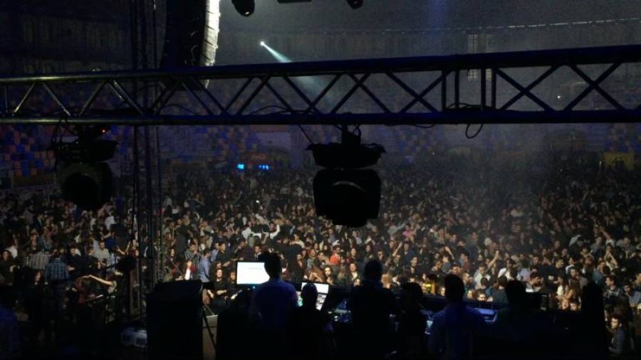 Imagen de archivo de una fiesta universitaria en la Tàrraco Arena Plaça. FOTO: DT
