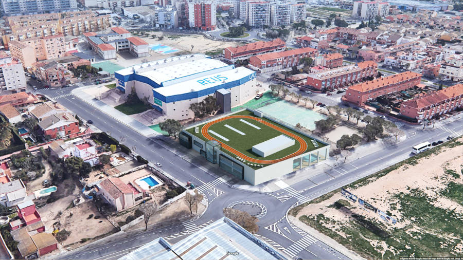 Imagen virtual del aspecto que tendría la futura piscina municipal cubierta. FOTO: AJUNTAMENT DE REUS