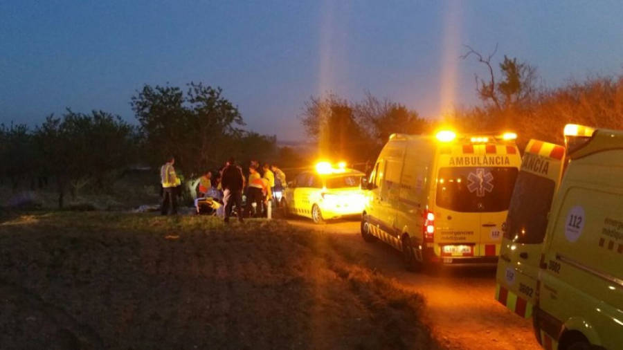 Diverses unitats medicalitzades del SEM van socórrer al ferit a Figuerola.