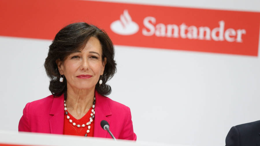 Imagen de archivo de la presidenta del Banco Santander, Ana Botín. FOTO: DT
