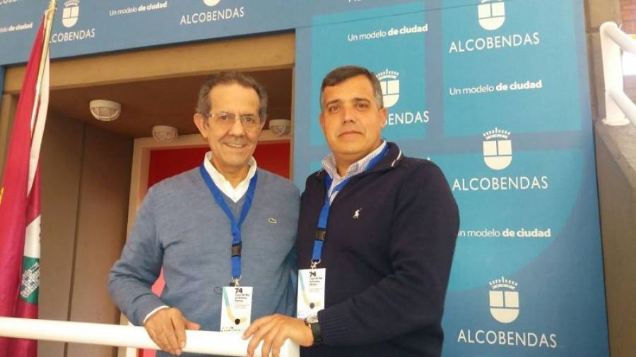 Jordi Cervera, junto a Carlos Graça, en Alcobendas. Foto: Cedida