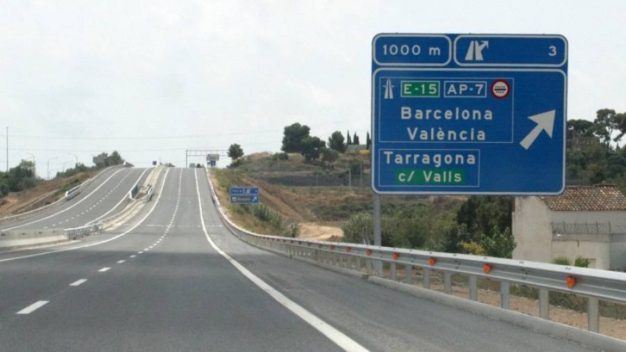 La A-27 solo tiene un tramo inaugurado, que es el que discurre entre Tarragona y El Morell. Foto: DT