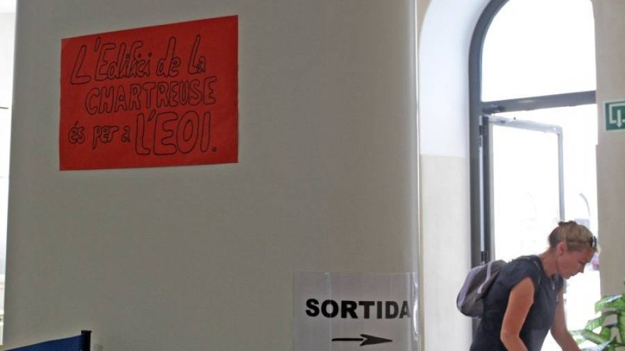 Los alumnos han reclamado desde su traslado a la Chartreuse la tercera planta de la licorería. Foto: LLUÍS MILIÁN