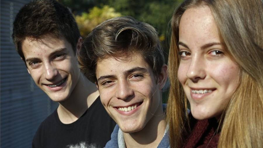 Pablo, Álvaro y Paula se han convertido en referentes para miles de adolescentes de toda España. Foto: Pere Ferré
