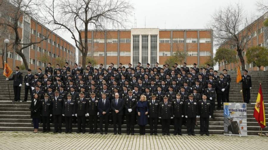 Acto conmemorativo del cuarenta aniversario de los TEDAX, celebrado el pasado miércoles en el complejo policial de Canillas (Madrid). foto: efe