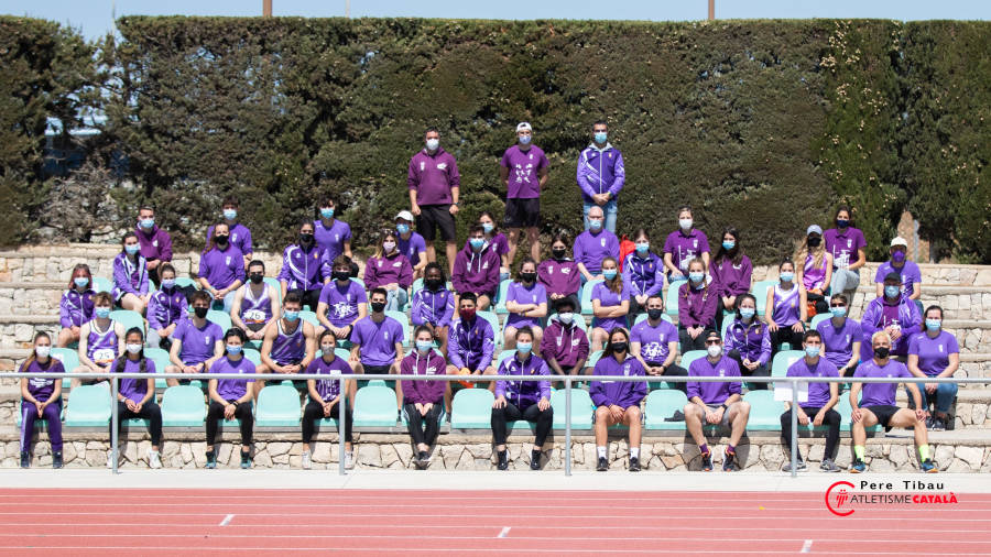 El equipo absoluto del Club Atletisme Tarragona. FOTO: CEDIDA