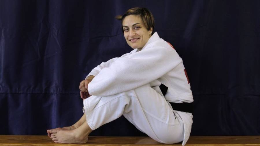 Ana Carrascosa estuvo el pasado fin de semana impartiendo un clínic en el Club Judo Els Pallaresos. foto: Pere Ferré