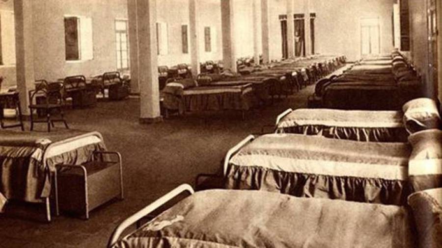1947. Una imatge dels dormitoris. Foto: Arxiu Jaume Huguet Fort / Tarragona Antiga