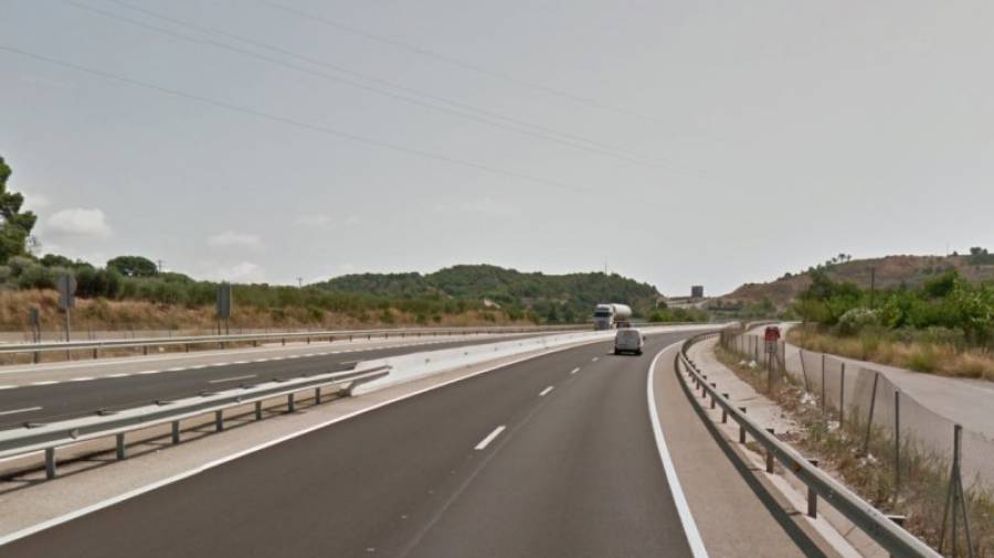 Imatge del punt quilomètric on ha succeït l'accident. Foto: Google Street View