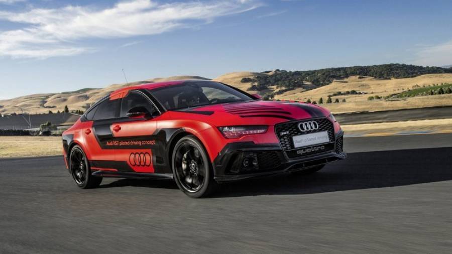 Ensayos para la nueva generación del Audi RS 7 piloted driving concept.