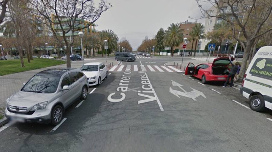 Cruïlla on ha tingut lloc l'accident, entre els carrers Jaume Vicens Vives i l'avinguda Pau Casals