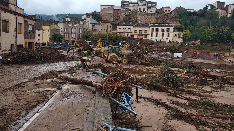 El temporal causó importantes destrozos en varios municipios de la Conca. Foto: DT