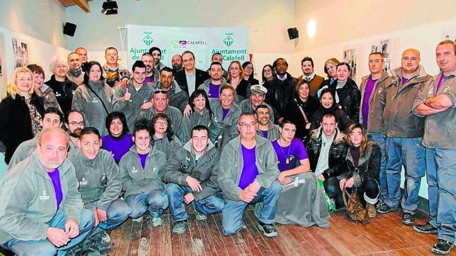 Alumnos y formadores de la pasada edición del proyecto Calafell Crea. Foto: DT