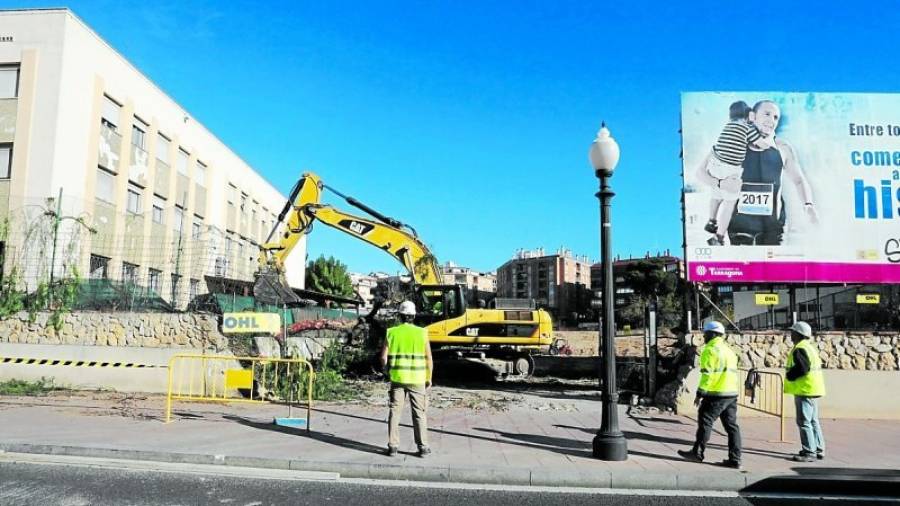 Las obras del nuevo Complex Sant Jordi se iniciaron el pasado mes de noviembre. Foto: lluís milián