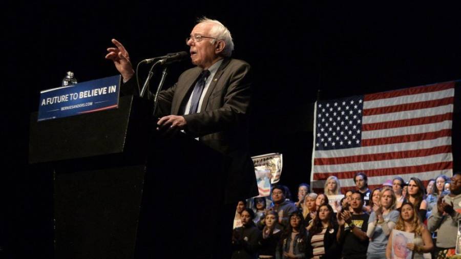 El senador por Vermont Bernie Sanders ha dado un impulso a la campaña a lo largo de los últimos meses. Foto: Efe