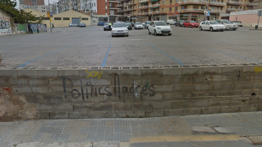 Imagen del aparcamiento desde la calle Sant Josep