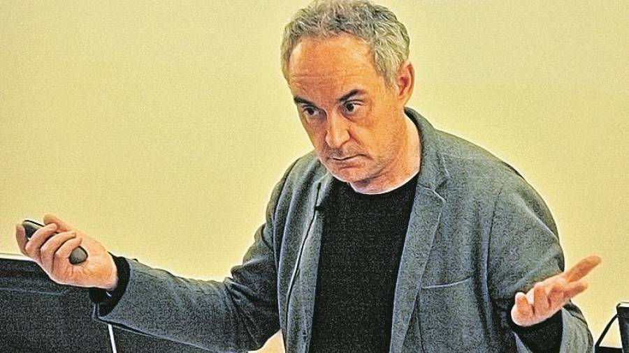 El cocinero Ferran Adrià ha presentado nuevo libre sobre gastronomía. FOTO: CEDIDA