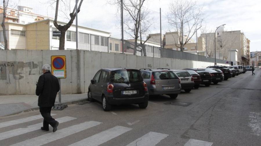 La zona de movilidad segura se ubicará en este lugar de la calle Dr. Jaume Peyri Rocamora. Foto: Pere Ferré