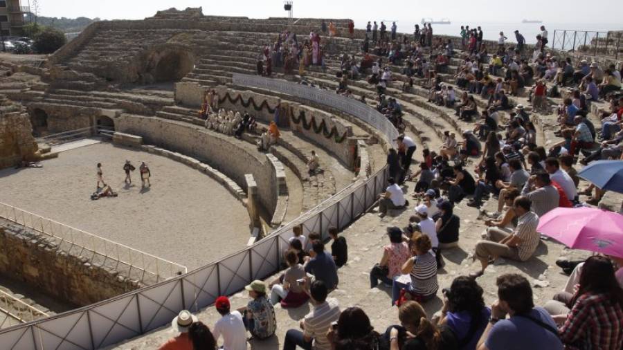 Imagen del Amfiteatre, que forma parte del conjunto patrimonial de la Tarraco Romana. Foto: Pere Ferré