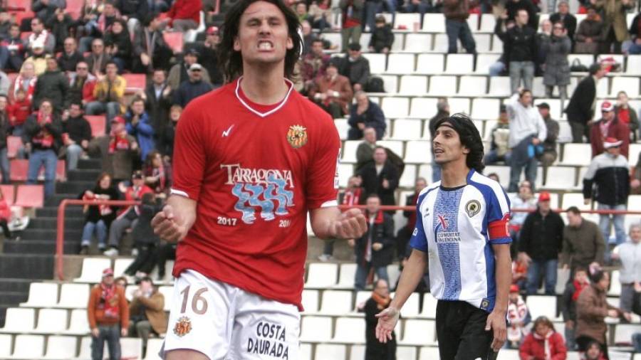 Moisés García anotó 12 goles en su año y medio de grana. Su papel en la 2007-08 fue decisivo para lograr la permanencia en Segunda. Foto: DT