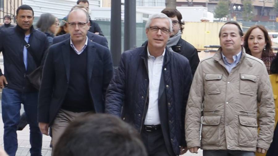 Josep Maria Bonet, junto a Josep Fèlix Ballesteros, en una imagen del pasado 26 de enero. Foto: Pere Ferré