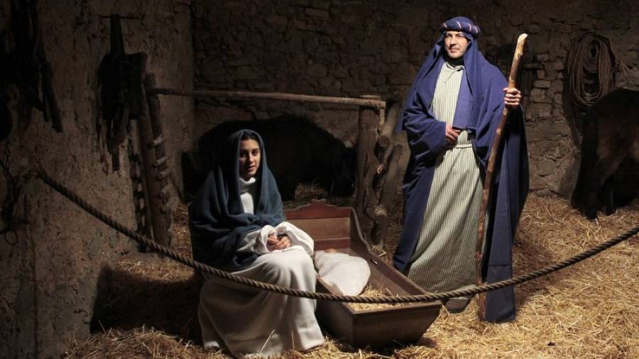 Escena del nacimiento de Jesús. foto: DT