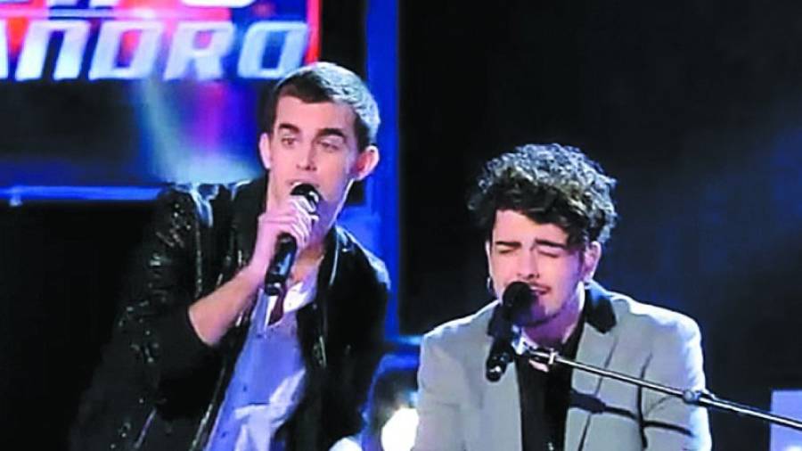 Mikel e Iván Herzog, en un momento de su actuación del programa del miércoles. Foto: Telecinco.es