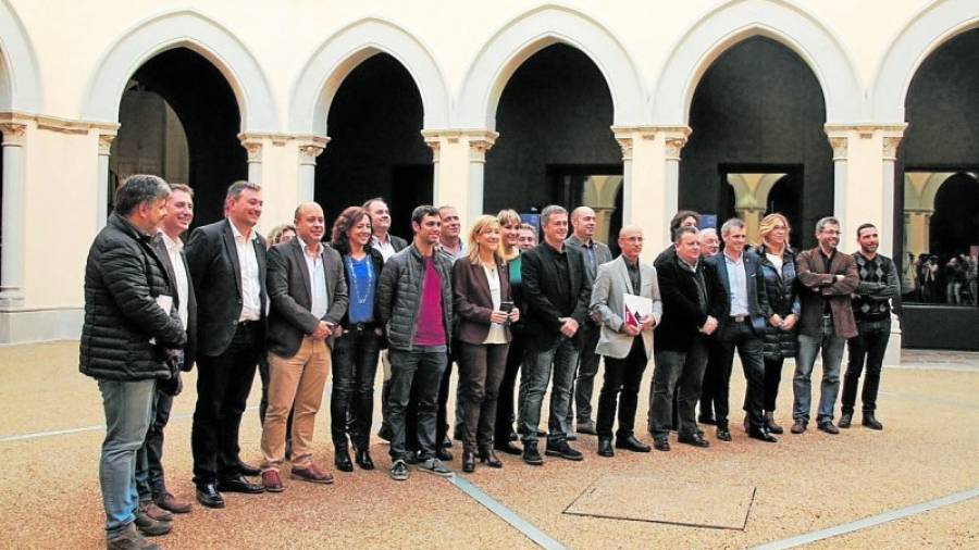 L´Associació de Municipis per a la Independència (AMI) es va reunir ahir al Seminari de Tarragona. Foto: ACN