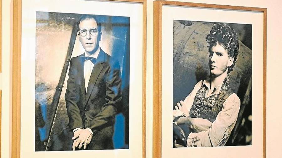 Los retratos de Antoni Mas y Joan Serramià pertenecen a la obra ‘XIV Iguanes’ (1986) del fotógrafo Carles Fargas. foto: Alfredo González
