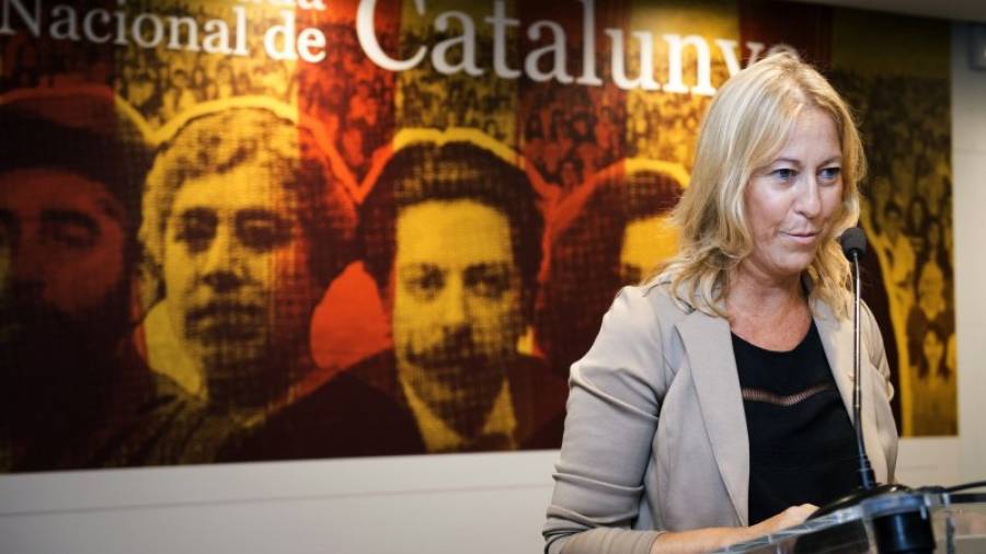 La consellera de Presidència, Neus Munté, ahir al Centre Cultural Blanquerna a Madrid. Foto: Piergiovani/EFE