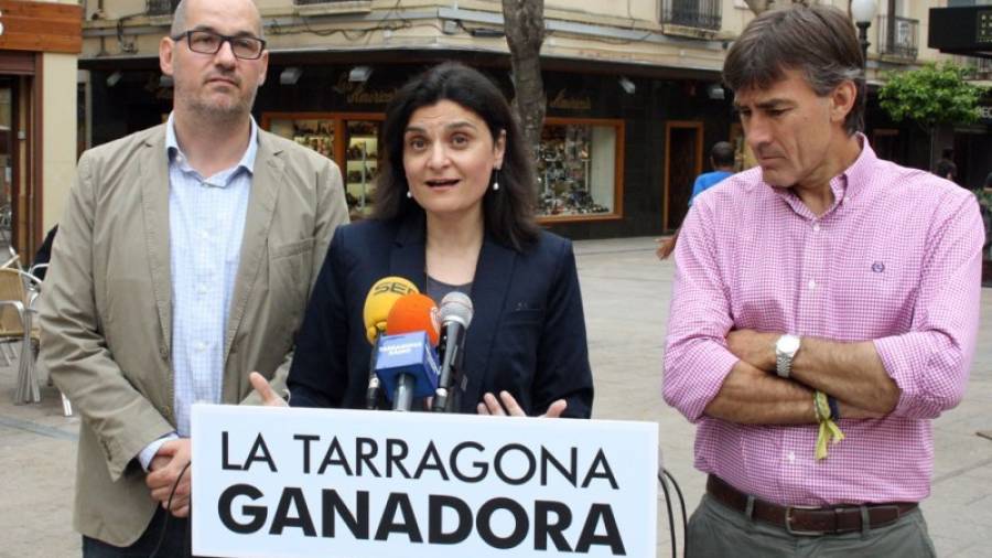 Elisa Vedrina, durante un acto de la pasada campaña electoral para las elecciones locales. Foto: PP Tarragona