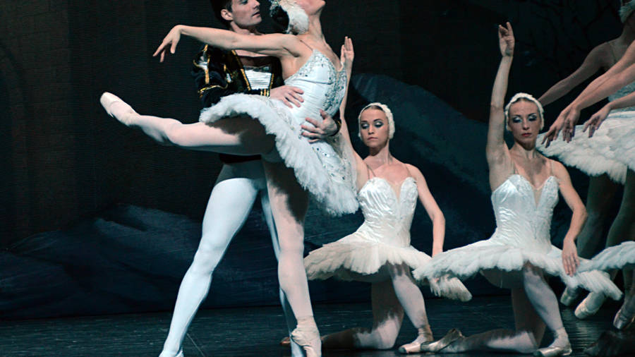 Imagen de un momento del ballet El Lago de los Cisnes. Ballet de Mosc&uacute;