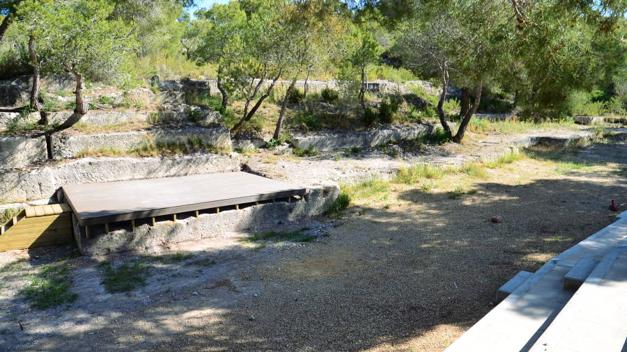 La pedrera romana de l'Elies ja est&agrave; preparada pel cicle de concerts de l'estiu.