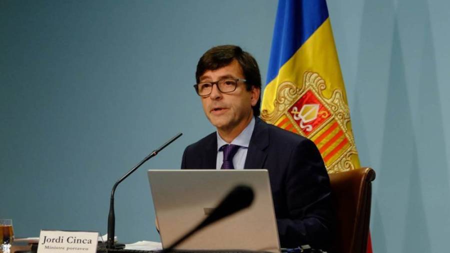 Pla mig del ministre Portaveu de govern andorrà, Jordi Cinca. Foto: ACN