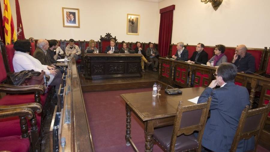 Ple de Tortosa del 16 de novembre passat, en què es va aprovar la moció. Foto: Joan Revillas