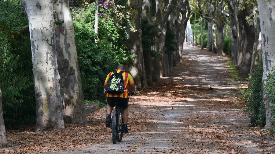 Por el Passeig de la Boca de la Mina tambi&eacute;n se puede ir en bicicleta. FOTO: A. GONZ&Aacute;LEZ