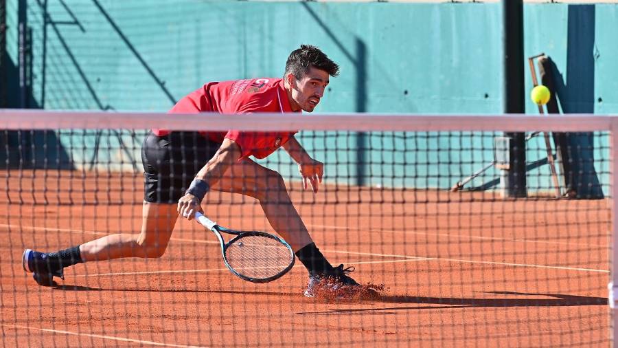 David Jord&agrave;, durante su partido de este domingo. FOTO: Alfredo Gonz&aacute;lez