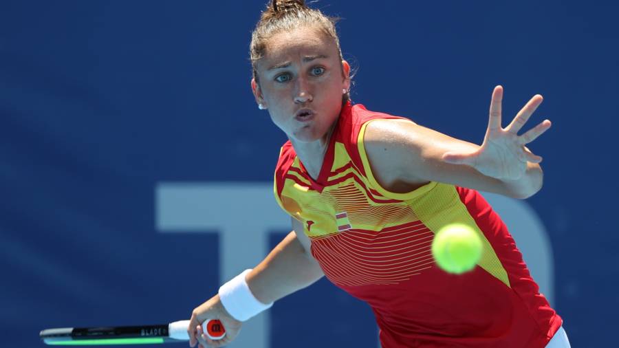 La española Sorribes sigue con paso firme en el torneo olímpico de tenis. Foto: EFE