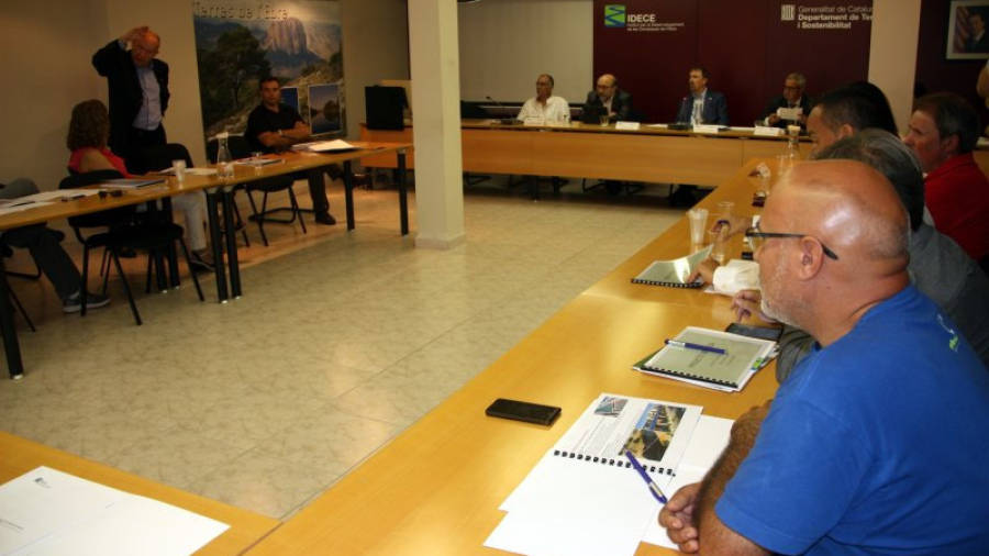 Un moment de la reunió del Consell Econòmic i Social de les Terres de l'Ebre. Foto: ACN