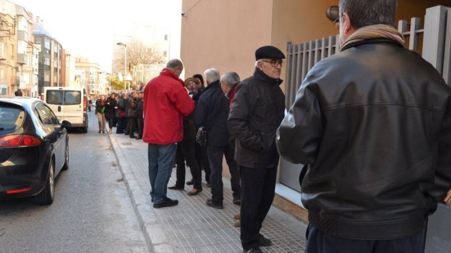 Cua davant dels jutjats de Valls per autoinculpar-se d'haver participat al 9-N. Foto: Montse Plana