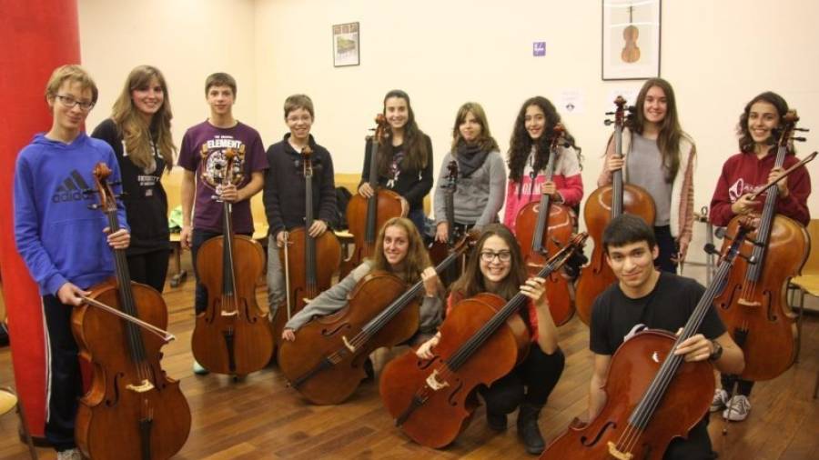 Los jóvenes del conservatorio de Cervera son los encargados del concierto de hoy. Foto: DT