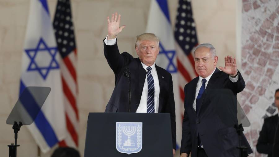 El presidente de EEUU, Donald Trump, y el primer ministro israelí, Benjamín Netanyahu.