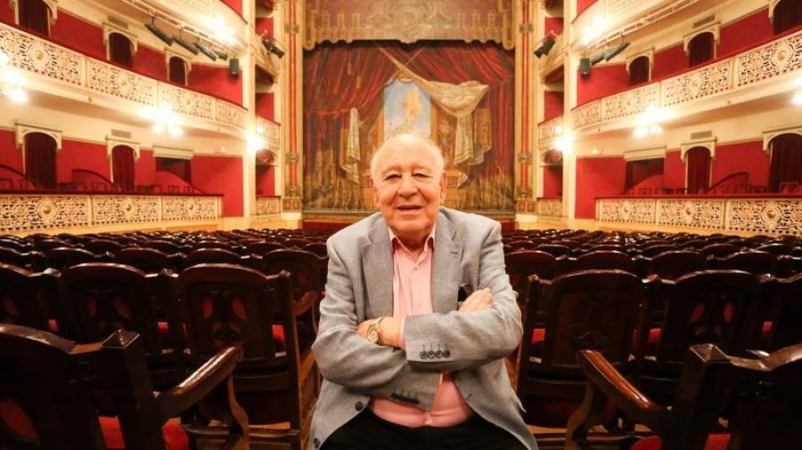 Josep Maria Fargas, a la platea del Fortuny, teatre que va dirigir durant 16 anys. Foto: Alba Mariné