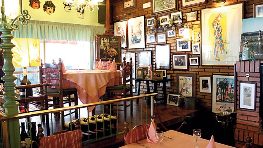 El interior del local.