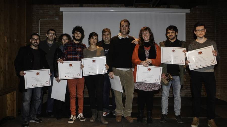 Imatge dels alumnes llicenciats a l\'Escola de Cinema de Reus. Foto: Alba Mariné